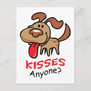 Kisses Anyone Postcard