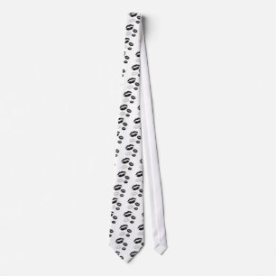 kisses-blackwhitegrey tie