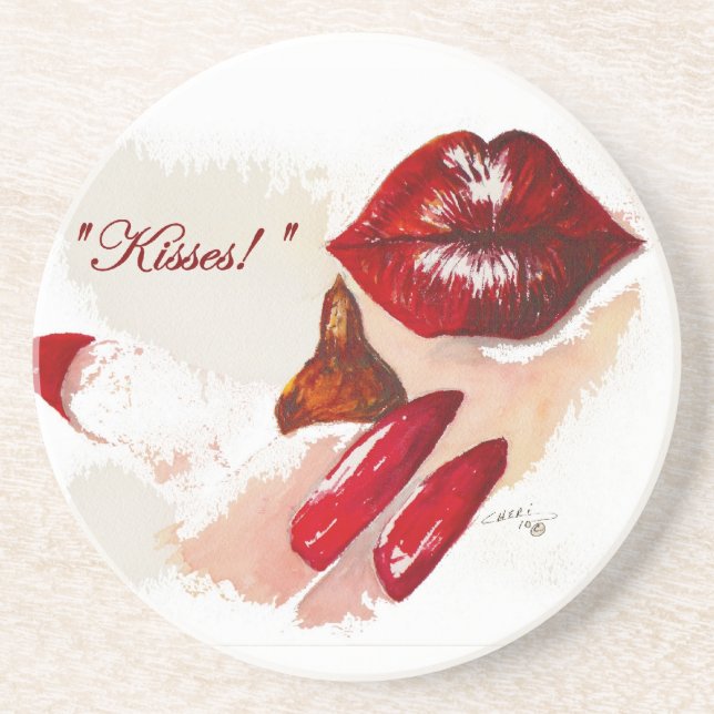 'Kisses!" Coaster (Front)