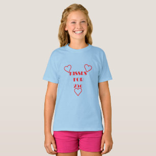 Kisses for 25 cents - Girls' Basic T-Shirt