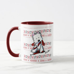 Kisses & Hugs Westie Dog Mug