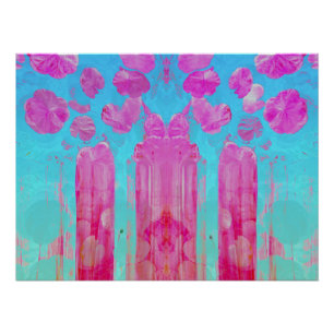 Kisses in pink poster