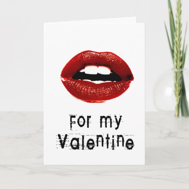 "Kisses in the Mail" Greetings Card (Front)