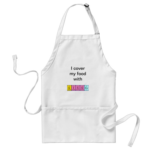 Kisses periodic table name apron (Front)