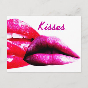 Kisses, Postcard with Lips