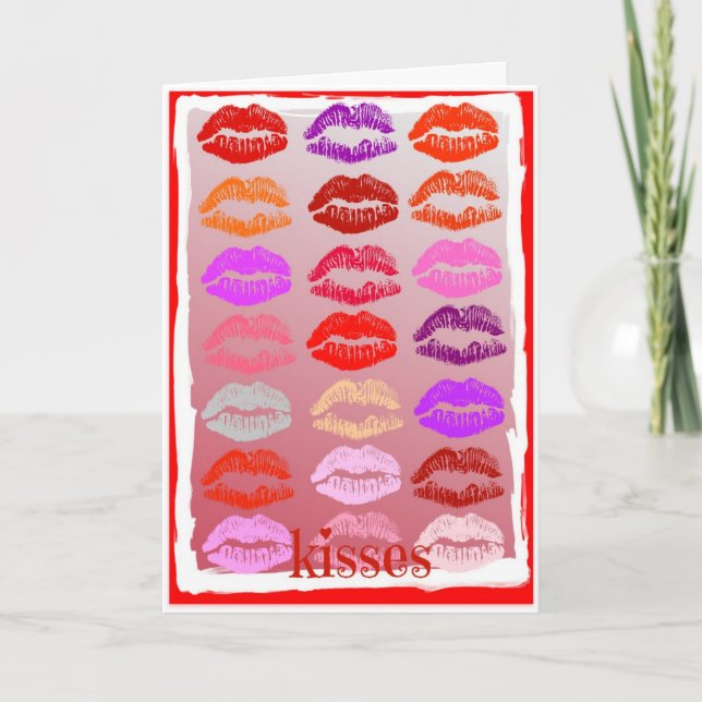 Kisses -  Valentine Card (Front)