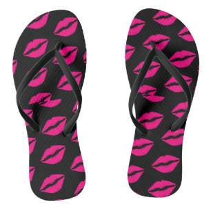 Kisses Valentine's Day 2024 st valentine Flip Flops