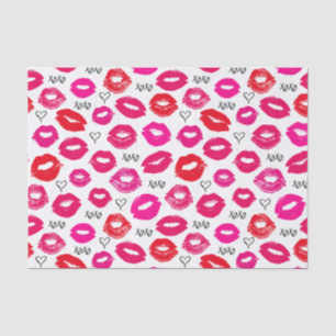 Kisses XOXO Red and Pink Tissue Paper