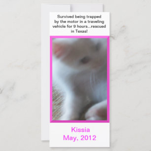 Kissia (Little Girl Kitty) Rack Card or Bookmark