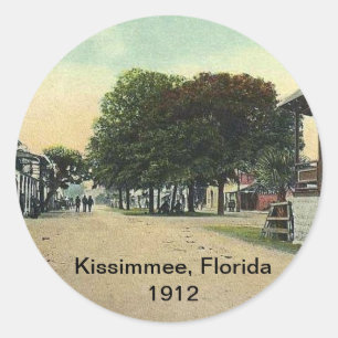 Kissimmee, Florida 1912  Classic Round Sticker
