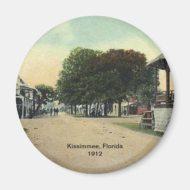 Kissimmee, Florida 1912 refrigerator magnet (Front)