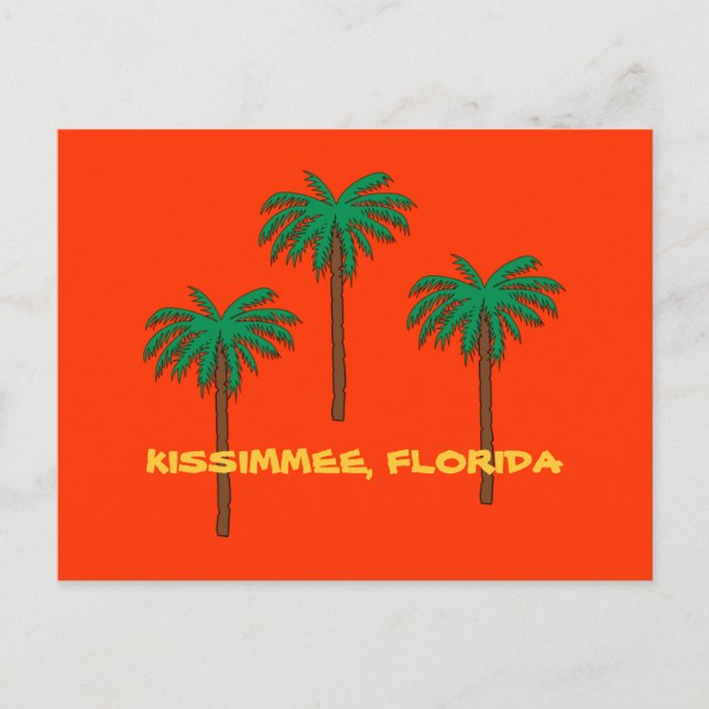 KISSIMMEE, FLORIDA Palm Trees Postcard (Front)