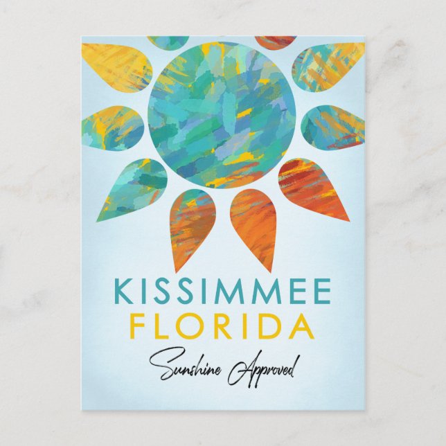 Kissimmee Florida Sunshine Travel Postcard (Front)