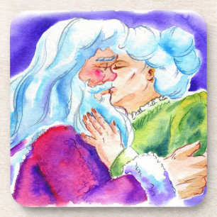 Kissin' Clauses Coaster