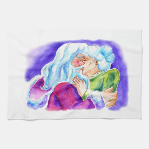 Kissin' Clauses Tea Towel