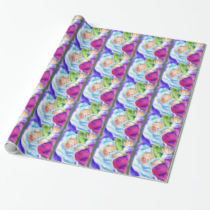 Kissin' Clauses Wrapping Paper