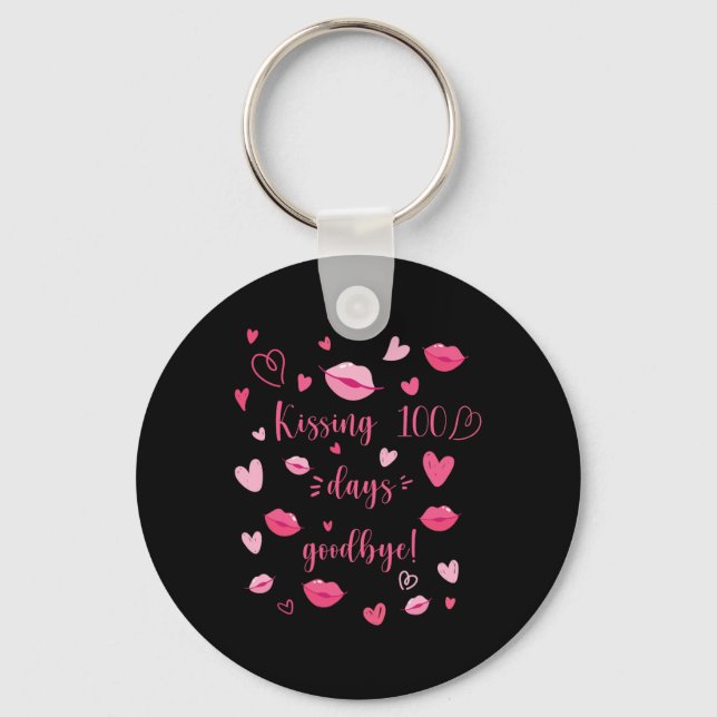 Kissing 100 Days Good  Key Ring (Front)
