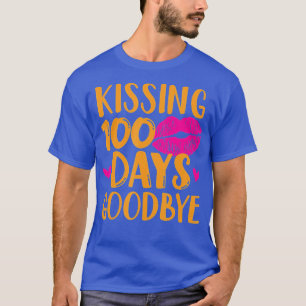 Kissing 100 Days of School Goodbye Teachers and Ki T-Shirt