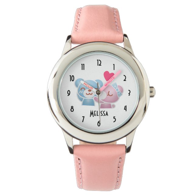 Kissing Bears Cute and Kawaii Watch (Front)