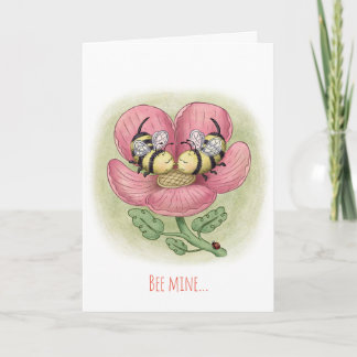 Kissing Bees Valentine's Day Card