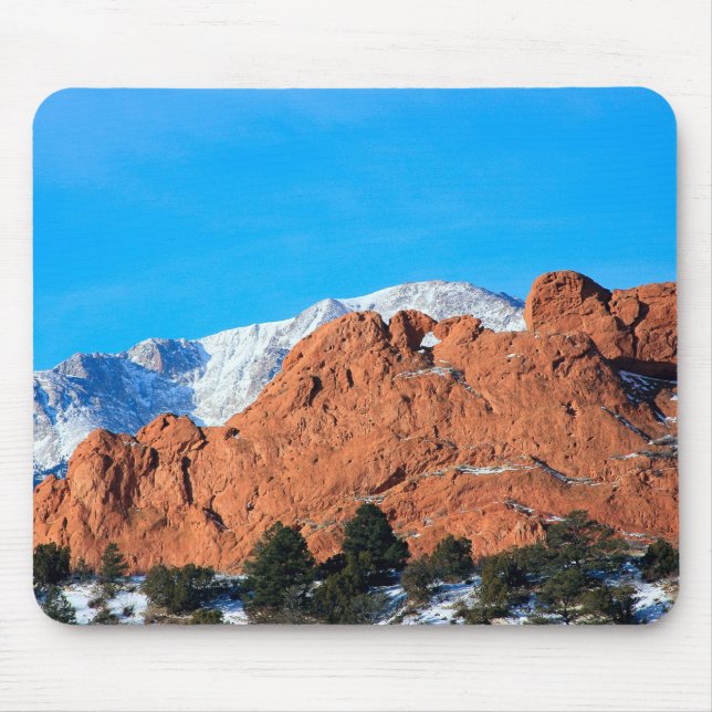 Kissing Camels in Garden of the Gods Park Mouse Mat (Front)