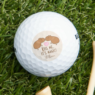 Kissing Capybaras Personalised Golf Balls