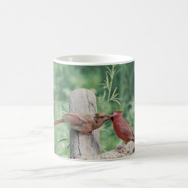 Kissing cardinals coffee mug (Center)