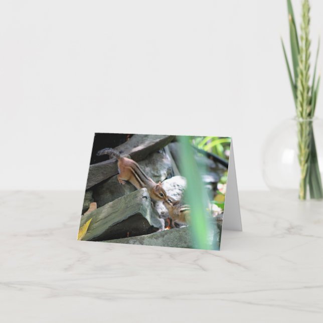 Kissing Chipmunks Card (Front)