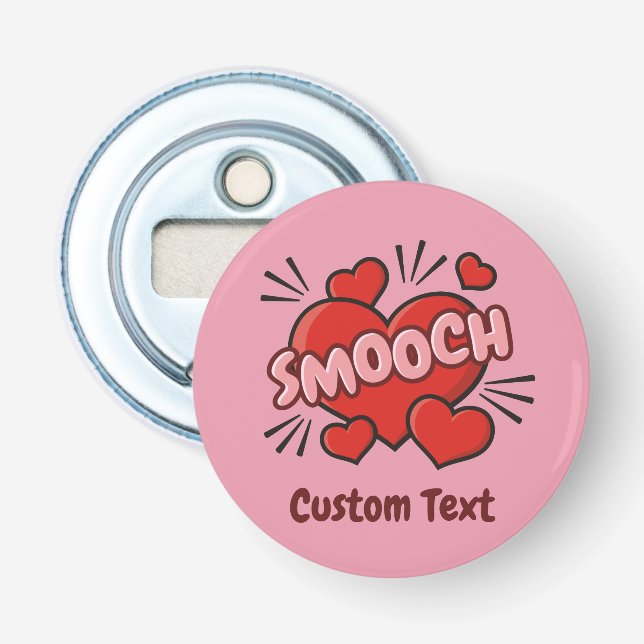 Kissing Comic Sound Effect Bottle Opener (Front)