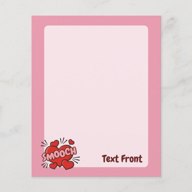 Kissing Comic Sound Effect Flyer (Front)