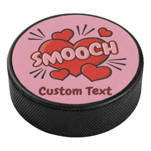 Kissing Comic Sound Effect Hockey Puck