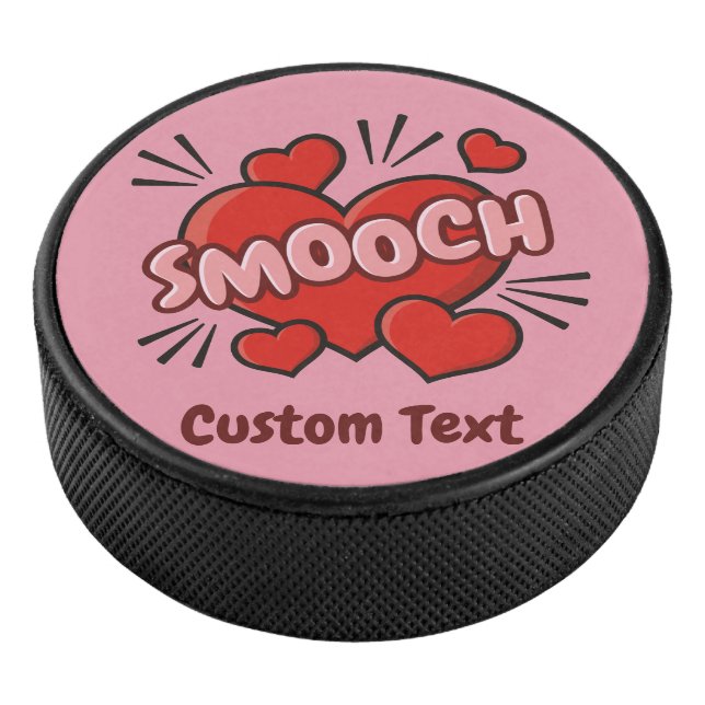Kissing Comic Sound Effect Hockey Puck (3/4)