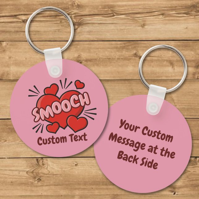 Kissing Comic Sound Effect Keychain (Creator Uploaded)