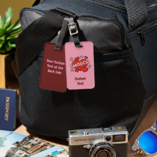 Kissing Comic Sound Effect Luggage Tag