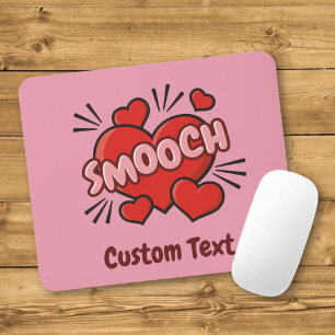 Kissing Comic Sound Effect Mouse Mat