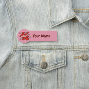 Kissing Comic Sound Effect Name Tag