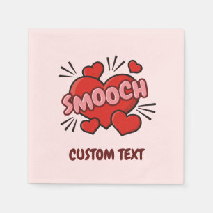 Kissing Comic Sound Effect Napkin