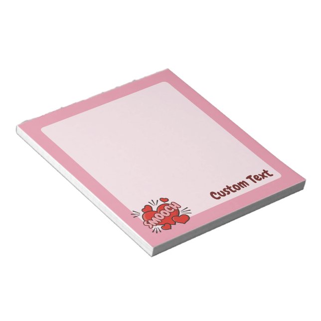 Kissing Comic Sound Effect Notepad (Angled)
