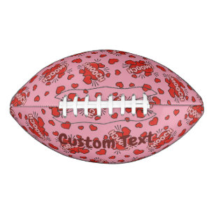 Kissing Comic Sound Effect Pattern American Football