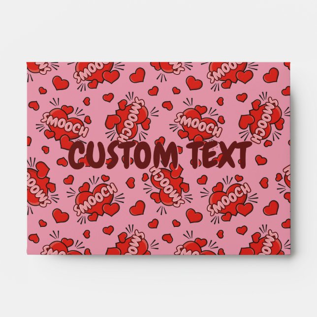 Kissing Comic Sound Effect Pattern Envelope (Front)