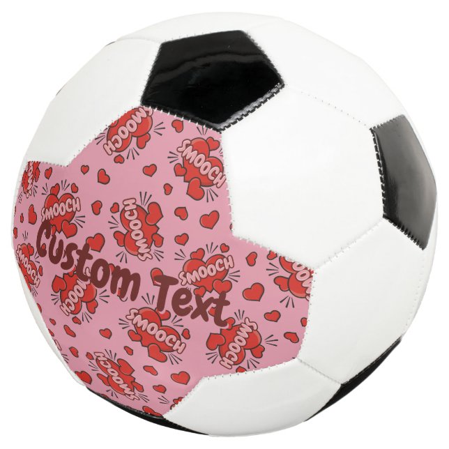 Kissing Comic Sound Effect Pattern Football (Three Quarter)