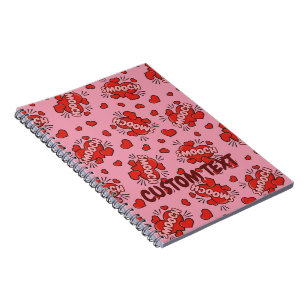 Kissing Comic Sound Effect Pattern Notebook