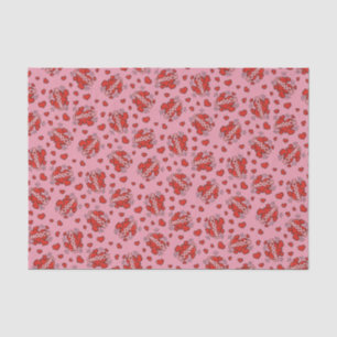 Kissing Comic Sound Effect Pattern Tissue Paper