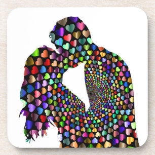KISSING COUPLE COASTER