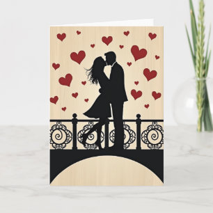 Kissing Couple Love Card