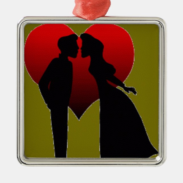 KISSING COUPLE ORNAMENT (Front)