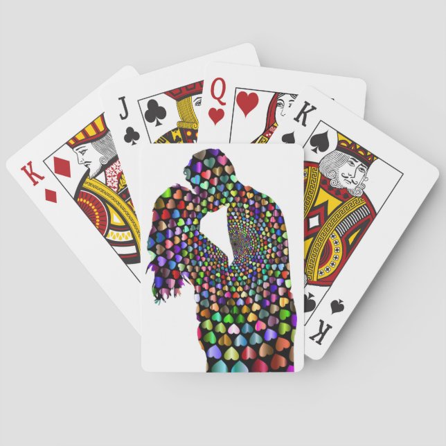 KISSING COUPLE PLAYING CARDS (Back)