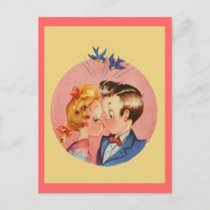 Kissing Couple Postcard