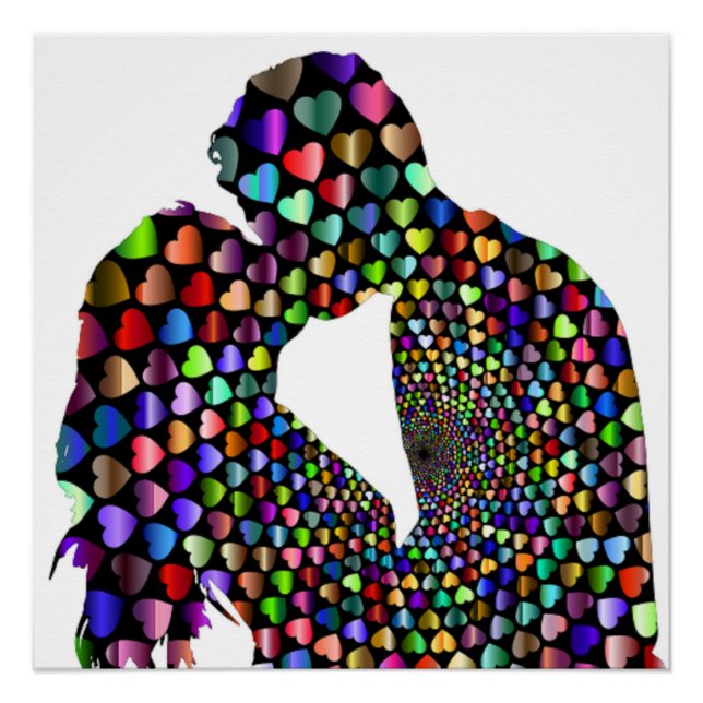 KISSING COUPLE POSTER (Front)