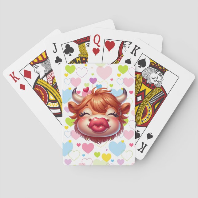 Kissing Cow Playing Cards (Back)